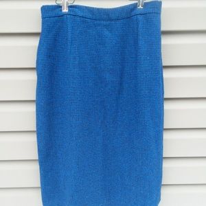 Jack Winter Vintage Wool Mohair Houndstooth Skirt